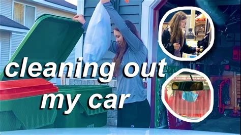 kiley lynn|CLEANING OUT MY CAR (road trip part.1) .